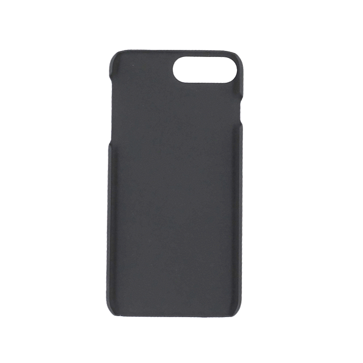 Radicover Exclusive 2-in-1 Spare Case til iPhone 6/7/8 Plus, sort minimalistisk design, vist på hvid baggrund.