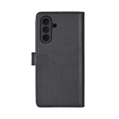 Radicover Fashion Wallet til Samsung Galaxy A57 5G: sort vegansk læder, RFID-beskyttet, kameraudskæringer, set fra bagsiden.